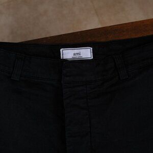 Ami Alexandre Mattiussi Dark Navy Cotton Trousers